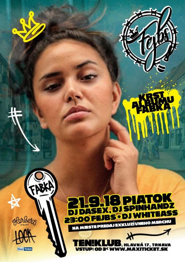 Raperka Fejbs pokrstí debutový album v Trnave