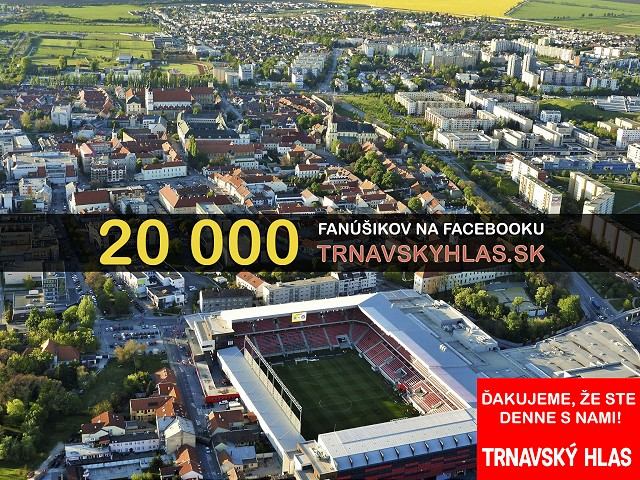 Portál trnavskyhlas.sk sleduje na Facebooku už 20-tisíc fanúšikov