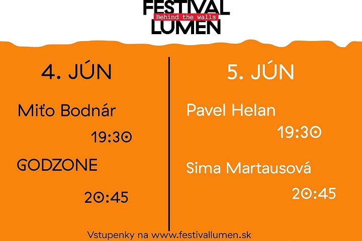 Festival Lumen sa začne už tento piatok, zaspieva aj Sima Martausová