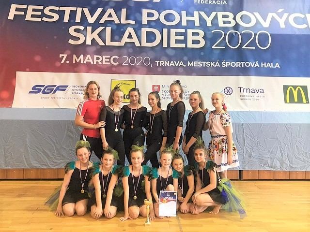 Trnavské gymnastky sa blysli na Festivale pohybových skladieb