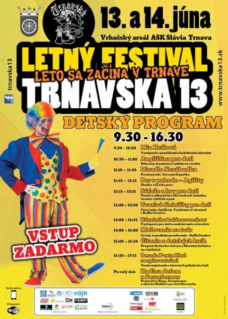 Organizátori Trnavskej 13 pripravujú bohatý program aj pre deti