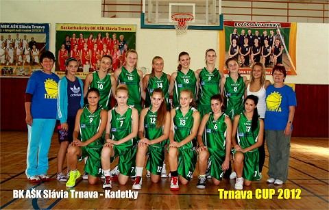Basketbalové kadetky Slávie vyhrali jarmočný turnaj Trnava cup