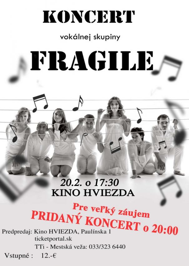 Skupina Fragile zareagovala na veľký záujem o lístky, v Trnave pridala ďalší koncert