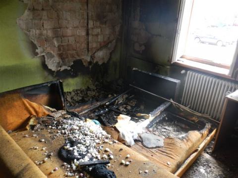 Na Študentskej horel prízemný byt, jedna osoba v ohrození