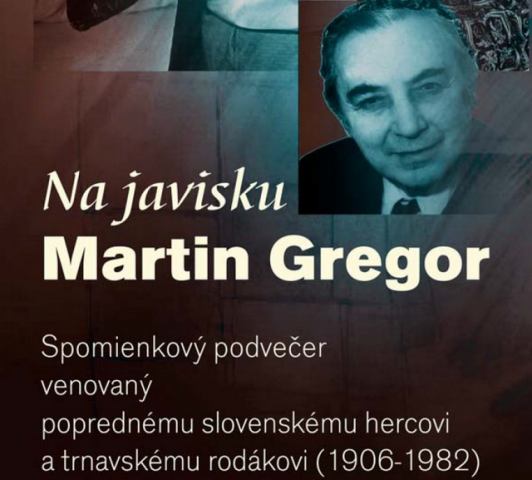 Spomienkovým večerom v divadle si pripomenú herca Martina Gregora