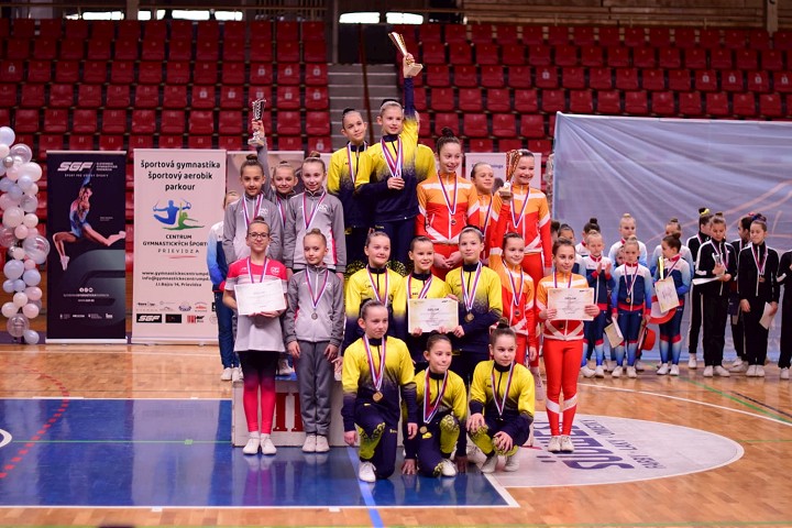 Mladé slávistky zažiarili na slovenskom pohári v športovom aerobiku