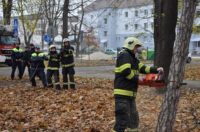 Rušná sobota hasičov: Najskôr riešili strom, vzápätí požiar na Čajkovského