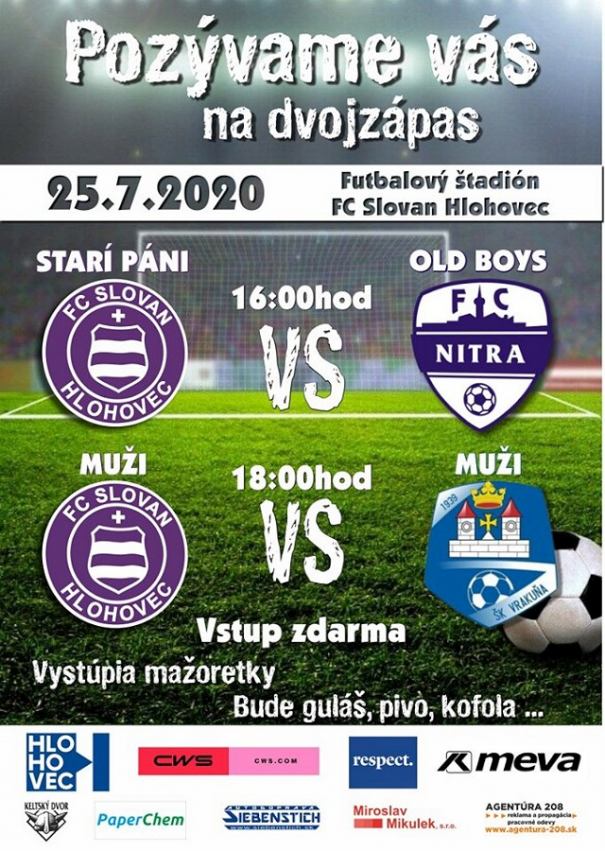 Do Hlohovca prídu v sobotu bývalí poprední futbalisti Nitry