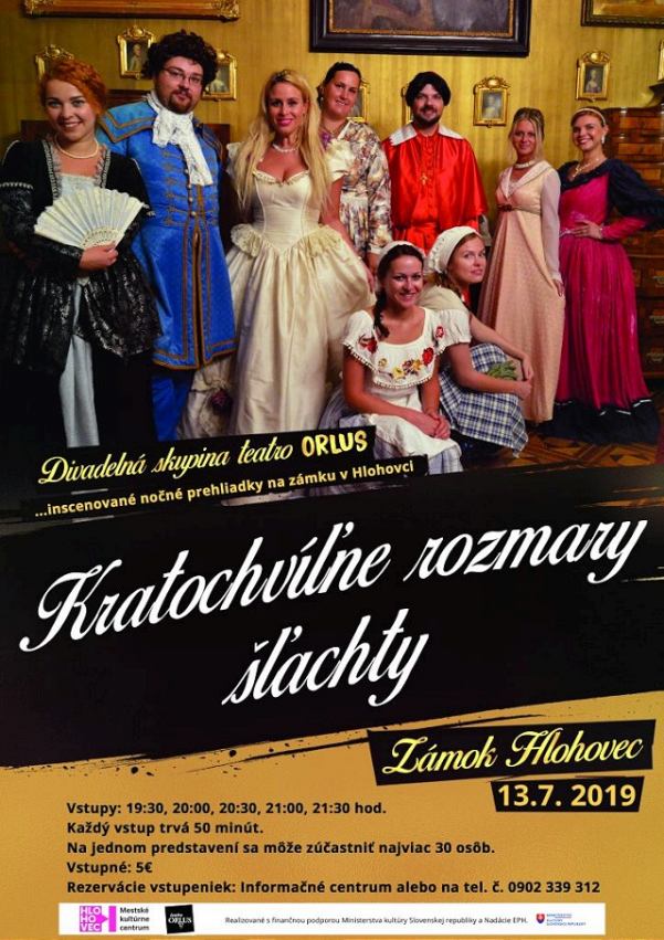 V sobotu chystajú na zámku v Hlohovci večerné prehliadky