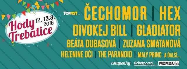 V Trebaticiach cez víkend vystúpia Čechomor, Hex či Gladiator