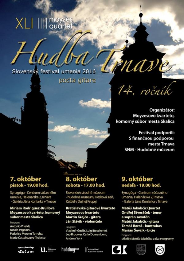 Festival Hudba Trnave prinesie tri koncerty, ktoré zložia poctu gitare