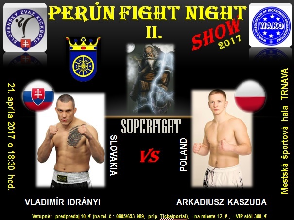 Perún Fight Night: V Trnave sa predstavia bojovníci zo slovenskej a poľskej špičky