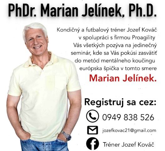 Trénoval Jaromíra Jágra: V Trnave bude mať seminár mentálny kouč Marián Jelínek