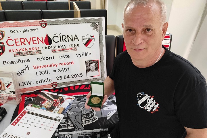 Fanúšikovia Spartaka prekonali hranicu 3500 odberov krvi