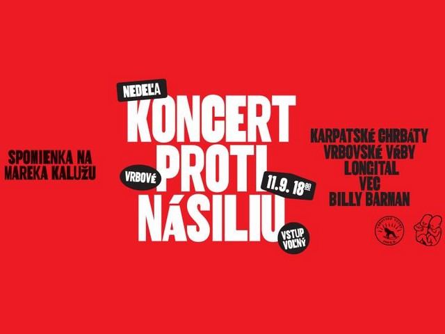 Zavraždenie Mareka Kalužu si vo Vrbovom pripomenú Koncertom proti násiliu