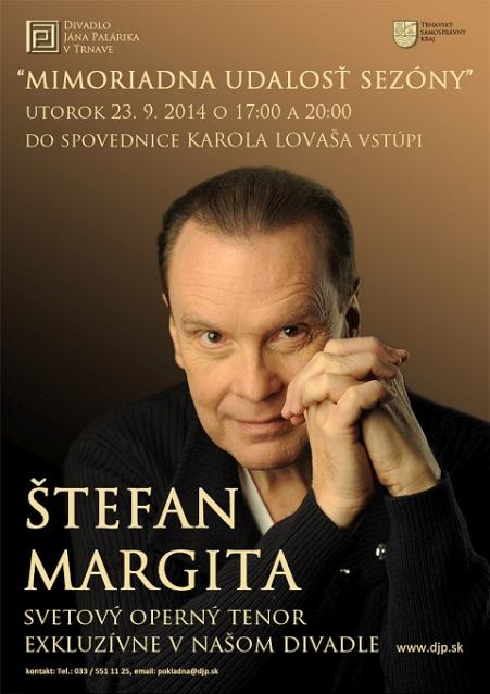 Do trnavského divadla príde svetový operný tenor Štefan Margita