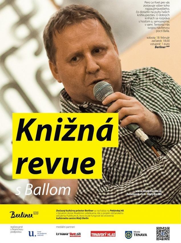 Spisovateľ Balla bude hosťom sobotnej Knižnej revue