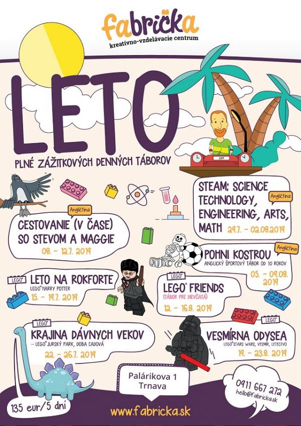 Kam s deťmi cez leto? Vo Fabričke pripravili zážitkové letné tábory pre dobrodruhov