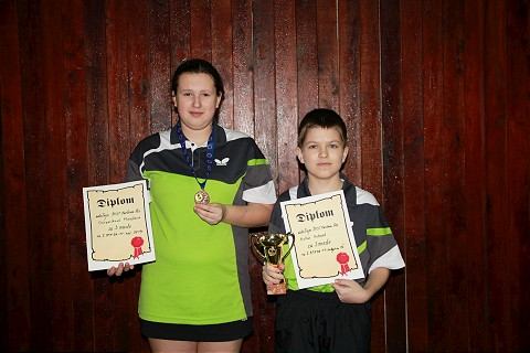 Stolní tenisti Majcichova získali v Bratislave dvakrát bronz
