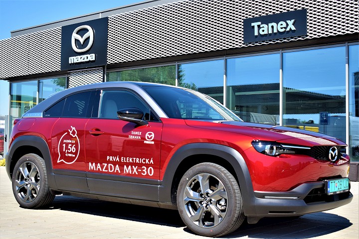 TANEX ponúka elektromobil Mazda MX-30 do konca mesiaca s výraznou zľavou