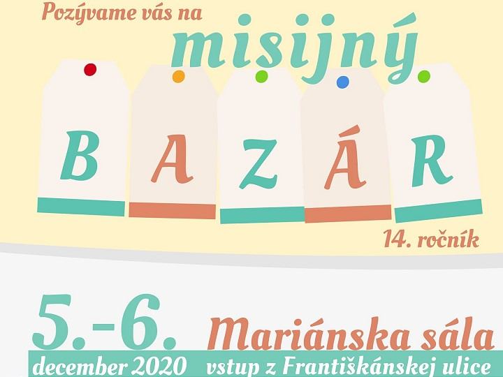 Tradičný Misijný bazár v Trnave bude napriek obmedzeniam aj tento rok