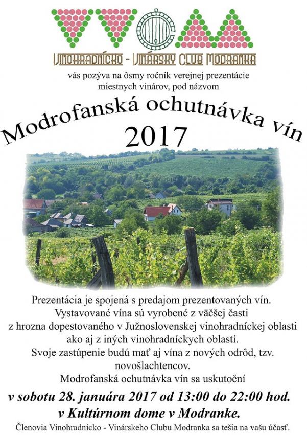 V sobotu bude v Modranke ochutnávka vín domácich producentov