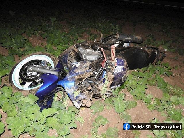 Medzi Trnavou a Špačincami havaroval motorkár z Malženíc