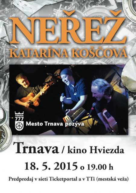 Katarína Koščová a česká hudobná legenda Neřež vystúpia v Trnave
