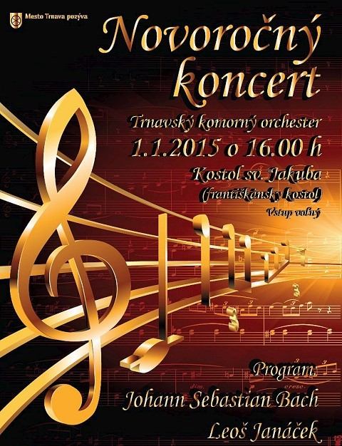 Novoročný koncert pripomenie v Trnave Bachove výročia