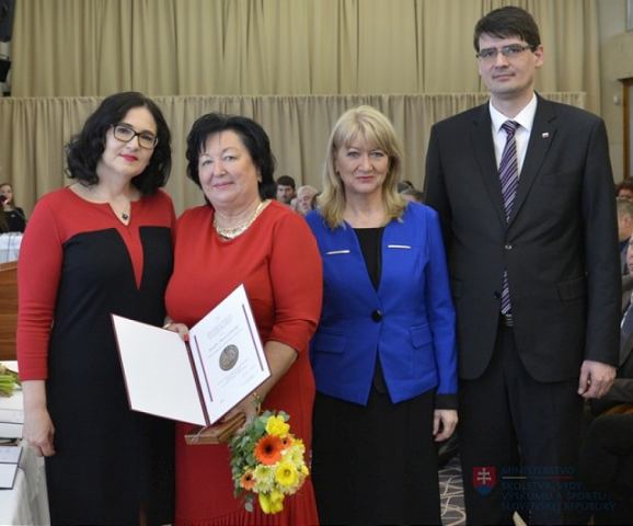 Najvyššie ocenenie rezortu školstva získala Trnavčanka Marta Gubrická