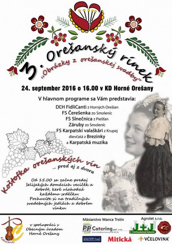 Rínek v Horných Orešanoch bude tento rok na svadobnú tému