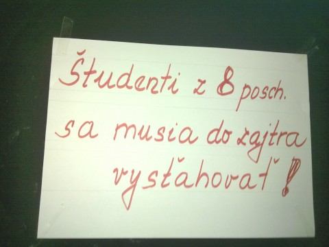 Študentov UCM chcú z Trnavana vyhodiť na ulicu