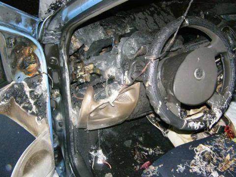 V Jalšovom zhorelo Punto, škoda je takmer tritisíc eur