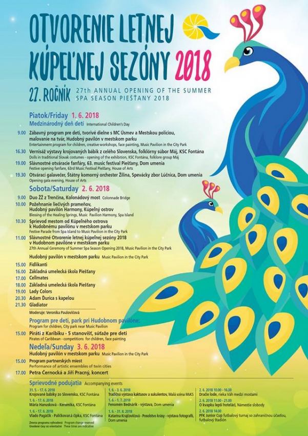 Cez víkend otvoria v Piešťanoch letnú kúpeľnú sezónu