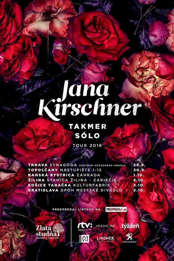Jana Kirschner koncertom v Trnave odštartuje svoje jesenné turné