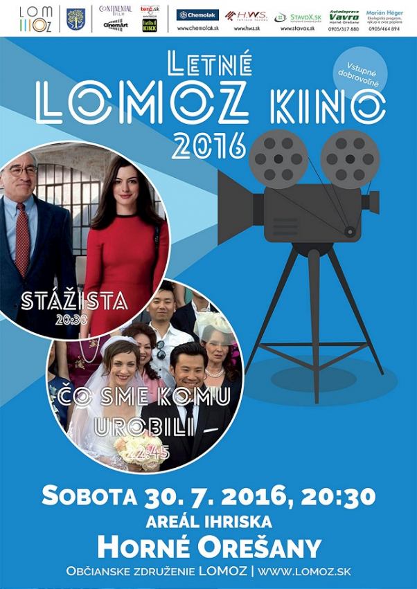 Letná romantika v Horných Orešanoch: Pod holým nebom premietnu filmy