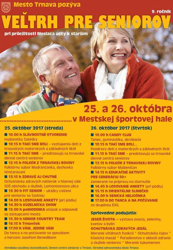 Pre seniorov pripravili v stredu a vo štvrtok program v športovej hale