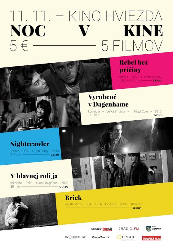 Filmový maratón v kine Hviezda: Premietnu päť kvalitných filmov v rade