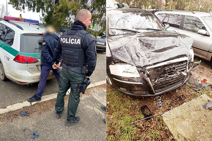 Trnavčan unikal polícii, agresívnou jazdou po Hlohovci ohrozoval okolie