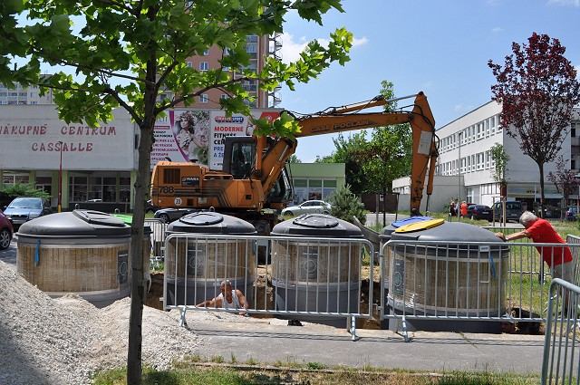 Na Prednádraží pribudnú ďalšie polopodzemné kontajnery