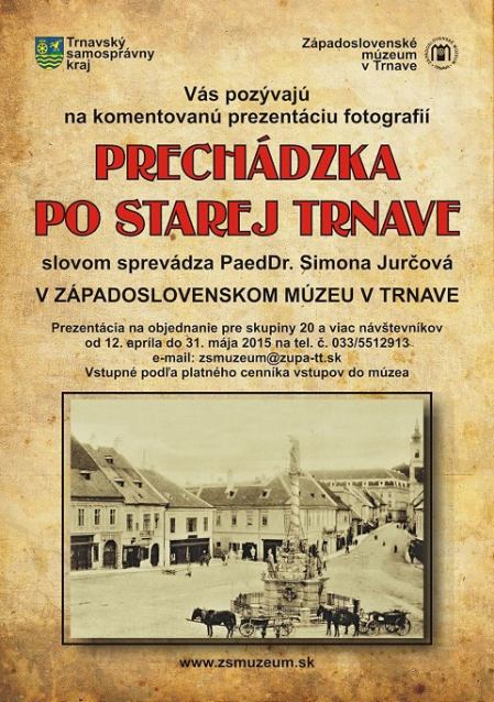 Múzeum pripravilo Prechádzku po starej Trnave, verejnosti ukážu aj nepublikované fotografie mesta