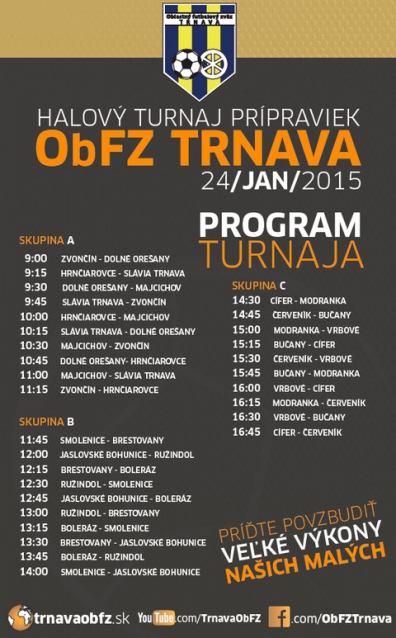 Oblastná futbalová mládež sa v sobotu stretne na veľkom halovom turnaji prípraviek