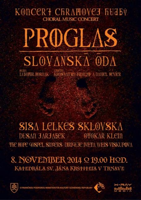 V Trnave zaznie Proglas, vystúpia Sisa Lelkes Sklovská, Dušan Jarjabek a Otokar Klein