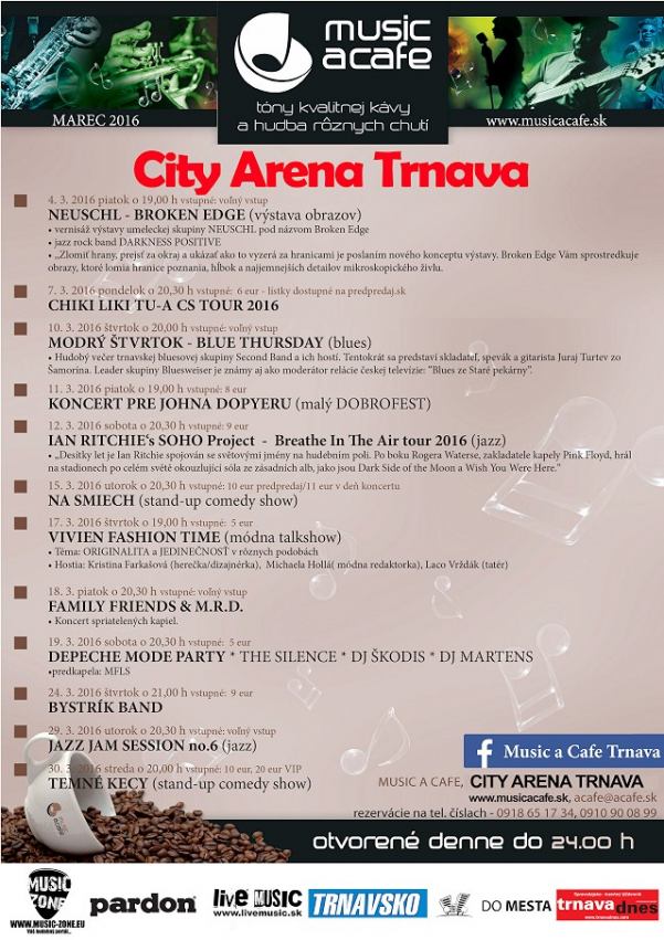 V trnavskom Music a Cafe vystúpia aj Chiki liki tu-a či Bystrík s kapelou