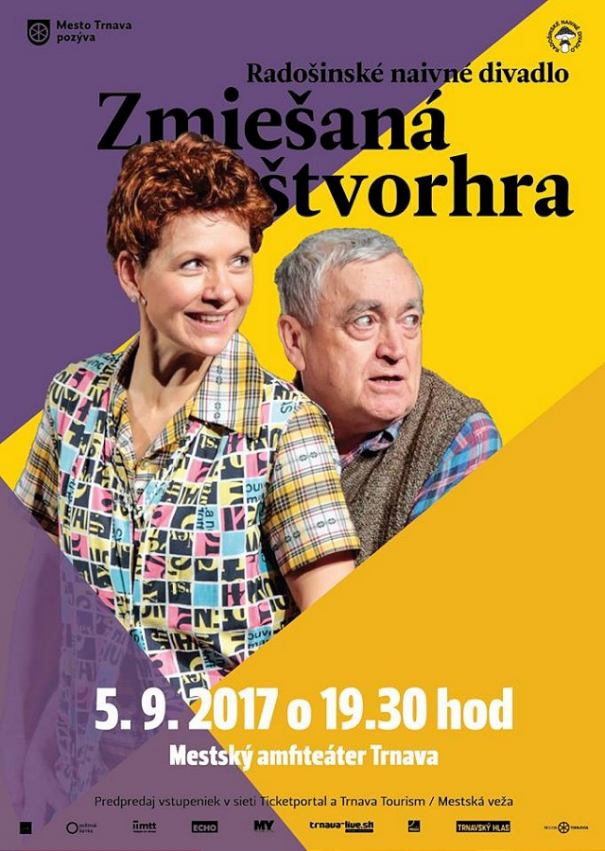 Radošinské naivné divadlo uvedie v Trnave hru Zmiešaná štvorhra