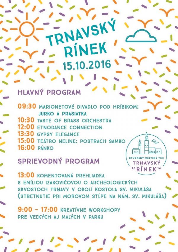 Trnavský rínek bude už v sobotu, poznáme presný program