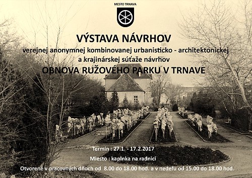 Na radnici vystavili návrhy na obnovu Ružového parku