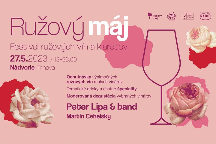 Ružový máj ponúkne v Trnave výberové vína aj koncert Petra Lipu