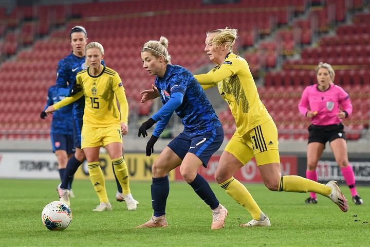 Slovenské futbalistky bojovali so Švédkami v Trnave, kvalifikácia ukázala potenciál tímu