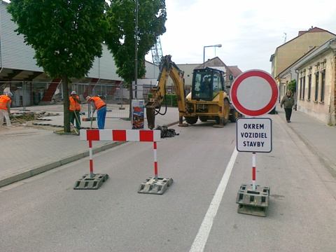 Športovú ulicu pre výstavbu štadióna dočasne uzavreli